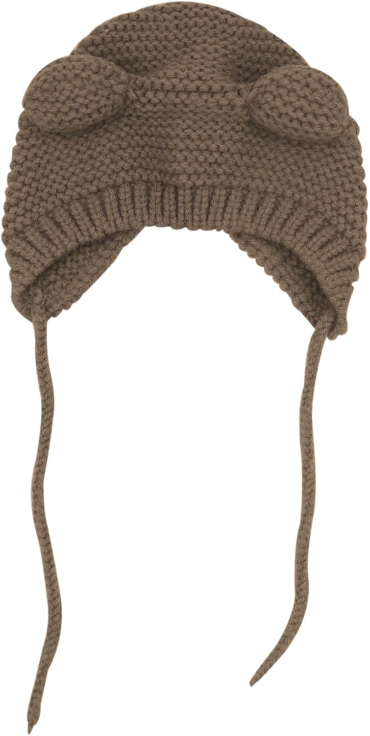 MINGSEECESS Kids Knitted Beanie Hat Cute Frog Cartoon Winter Warmer Cap with Big Eyes for Baby Boys Girls - Image 4